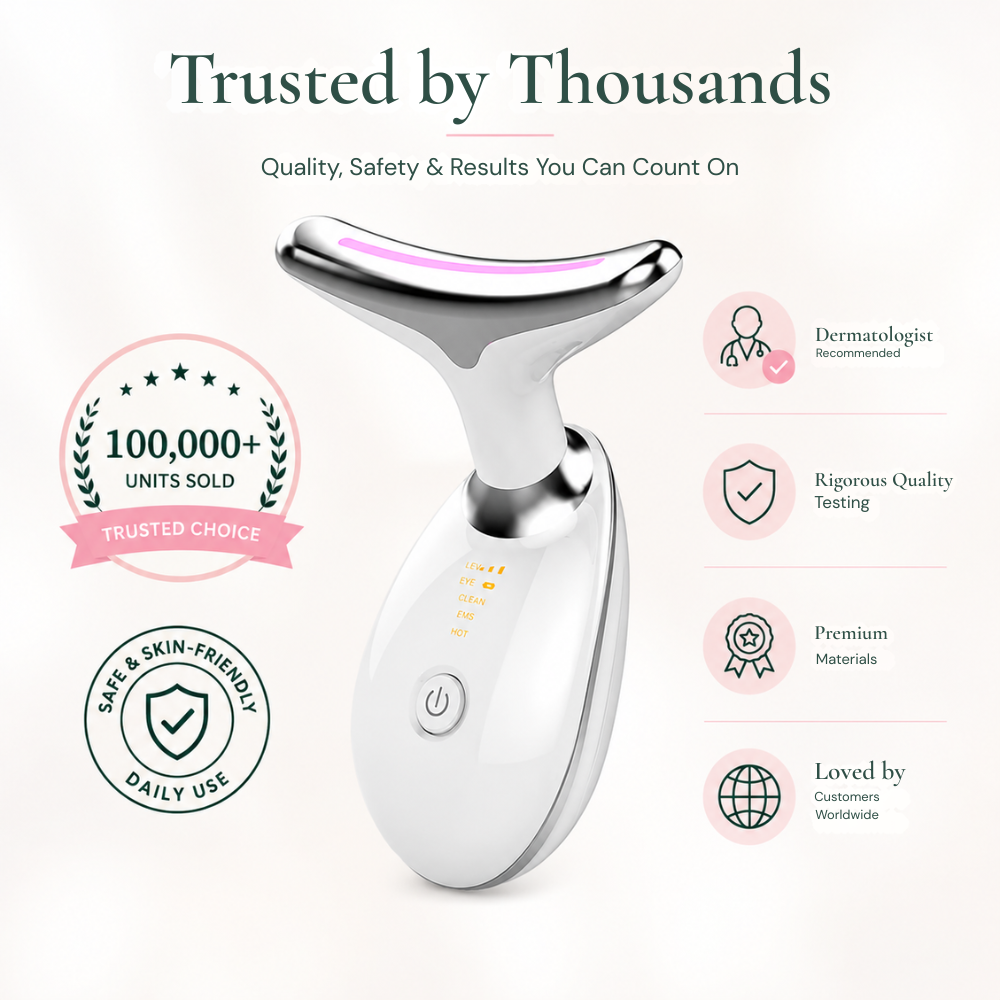 LUMIVRA LED Neck & Face Massager Tripple Pack