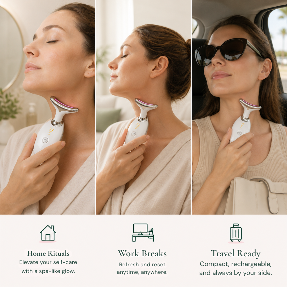 LUMIVRA LED Neck & Face Massager Tripple Pack