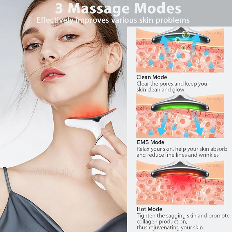 7-Color LED Neck & Face Massager