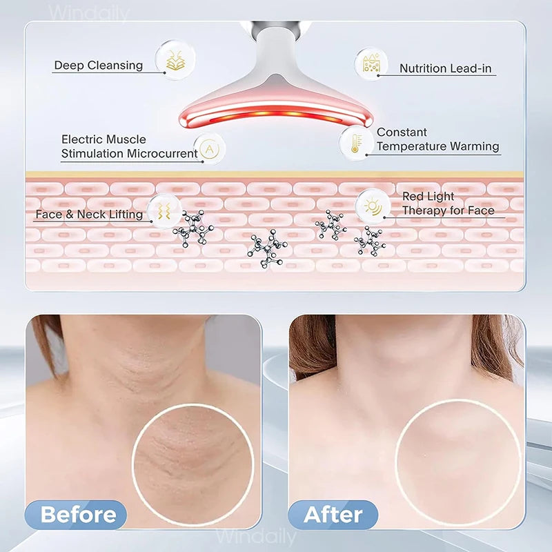 7-Color LED Neck & Face Massager