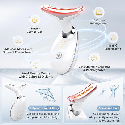 7-Color LED Neck & Face Massager
