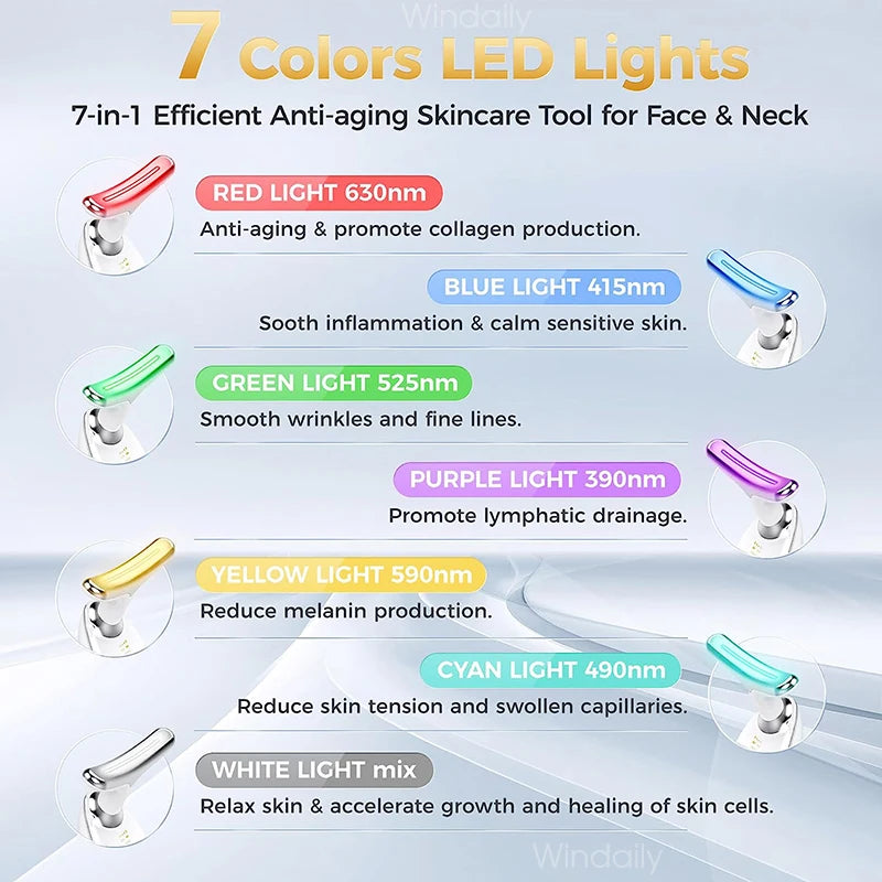 7-Color LED Neck & Face Massager
