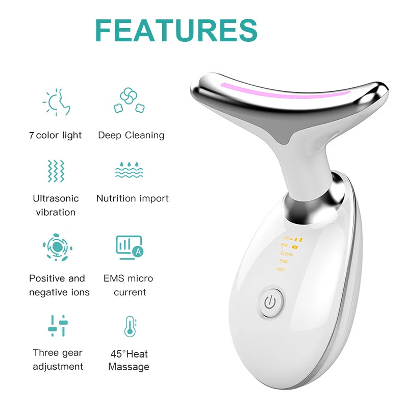 7-Color LED Neck & Face Massager
