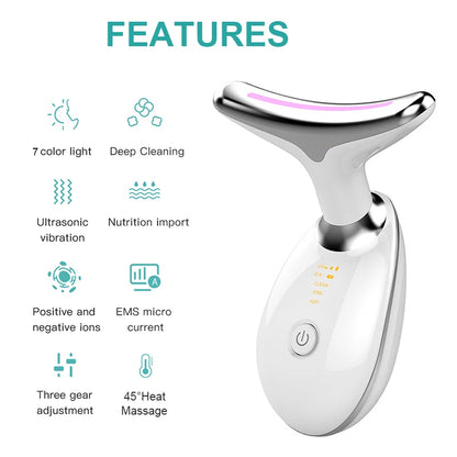 7-Color LED Neck & Face Massager
